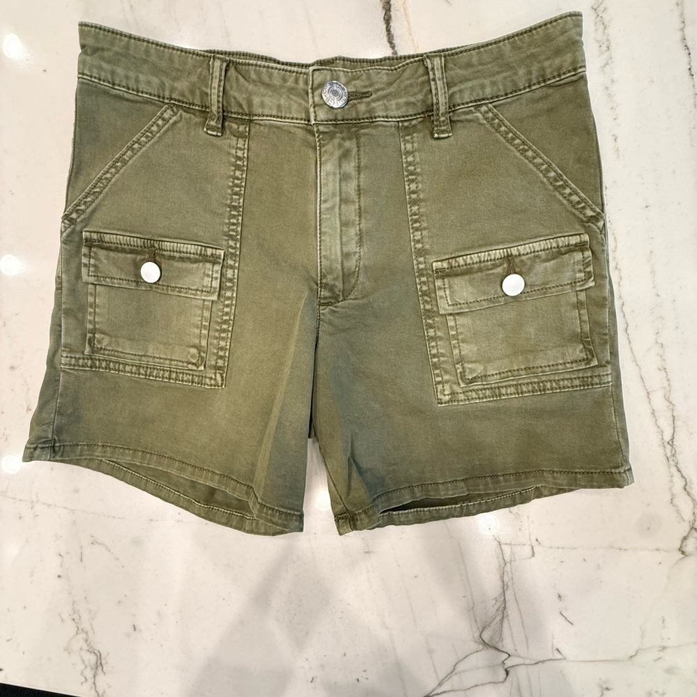 Kut from the Kloth Olive Green Cargo Shorts